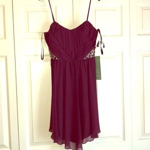 NWTs city triangles dress.  Merlot color Sz 3